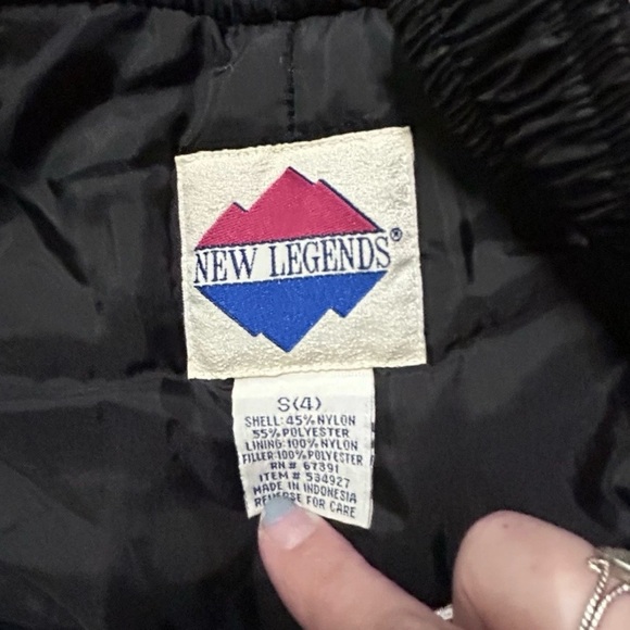 Toddler New Legends Black Snow Bib Double Knee Size Small (4) - Picture 2 of 4